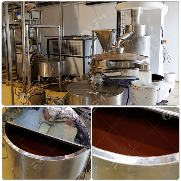 Broyeur à boulets pour pâte de cacao (usage industriel)