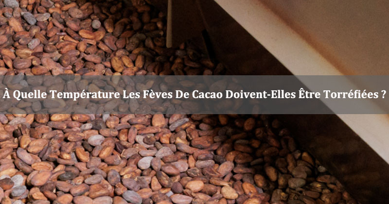 À quelle température les fèves de cacao doivent-elles être torréfiées ?